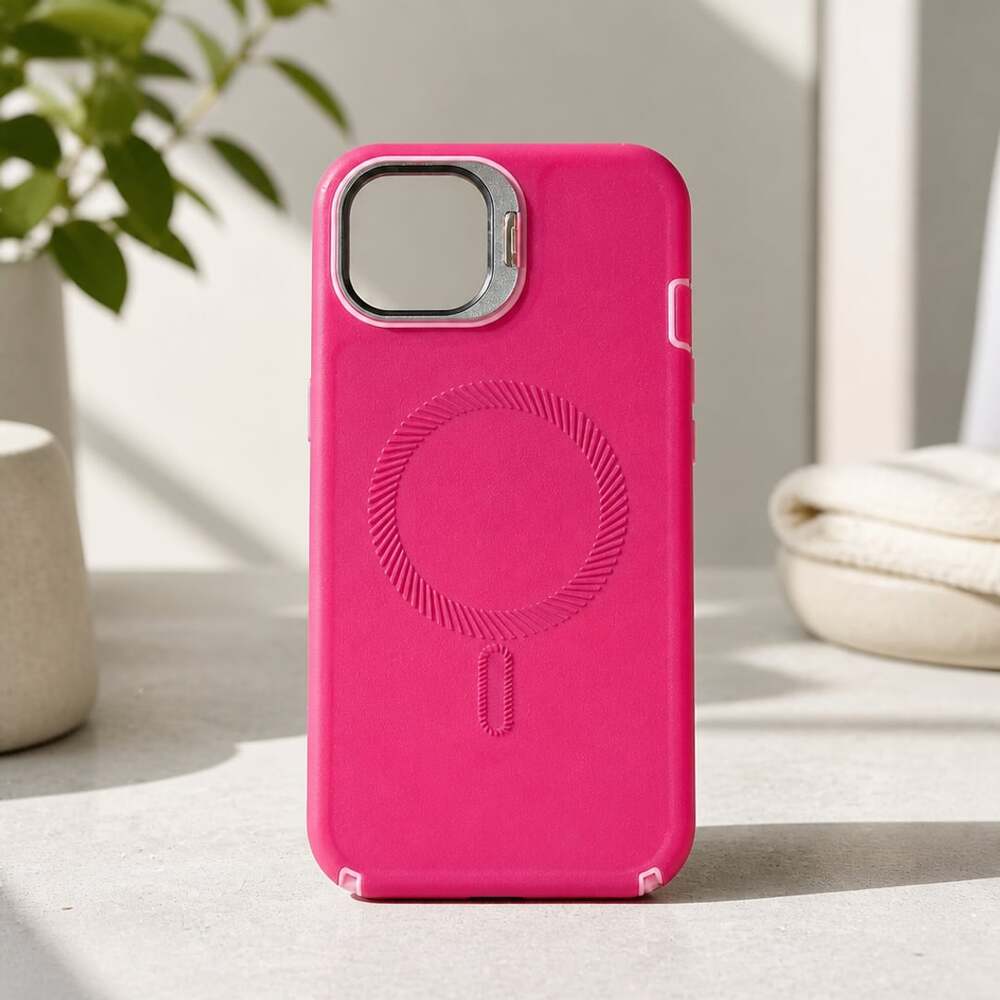 Military Grade Protection MagSafe Phone Case for iPhone 15 Plus (6.7) Hot Pink